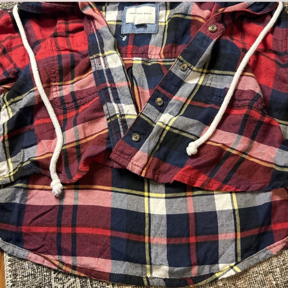 Cropped American Eagle Flannel - image 3